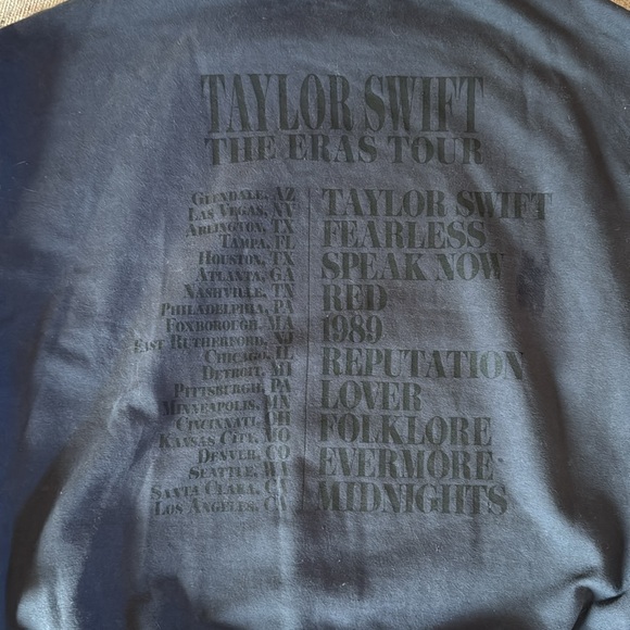 Taylor Swift - The Eras Tour - Blue Crewneck Sweatshirt New with tags XL - Picture 4 of 10